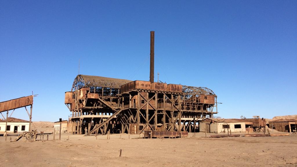 Planta de lixiviación, Oficinas Salitreras Humberstone y Santa Laura, Chile. Archivo CNSPM