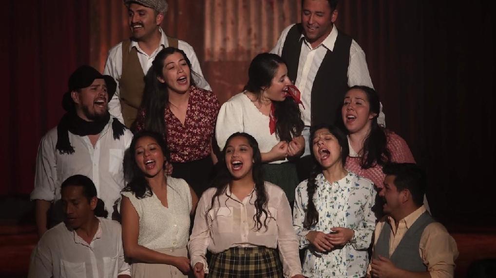 Elenco de la obra de teatro "Humberstone" del Director Cristian Bustamante presentado por la Compañía de Teatro Akana