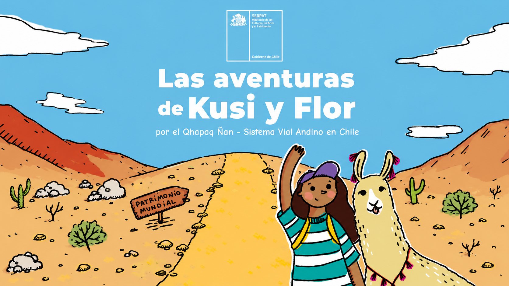Imagen guía ilustrada "Las aventuras de Kusi y Flor"