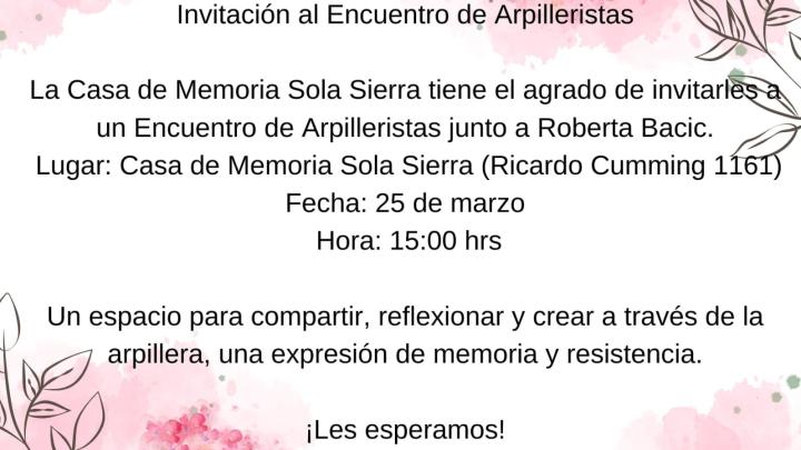 Encuentro de Arpilleras en la Casa de Memoria Sola Sierra