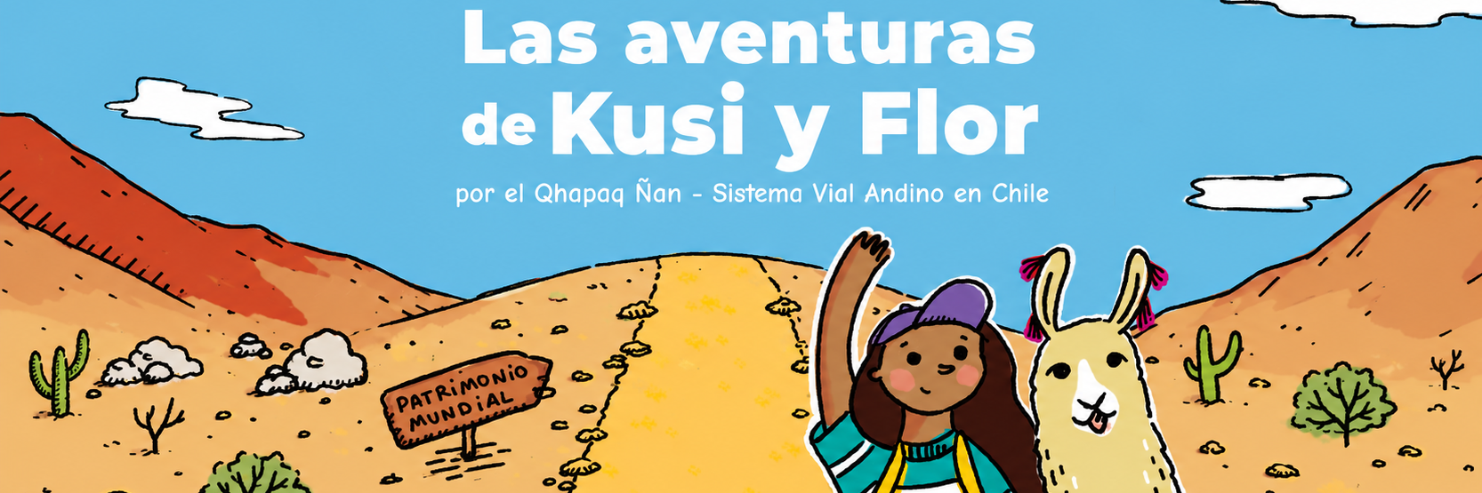 Imagen guía ilustrada "Las aventuras de Kusi y Flor"