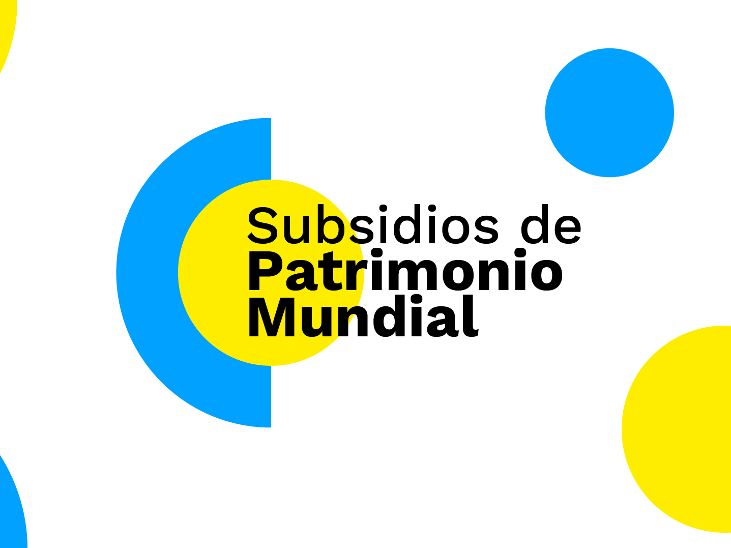 Gráfica Subsidios de Patrimonio Mundial