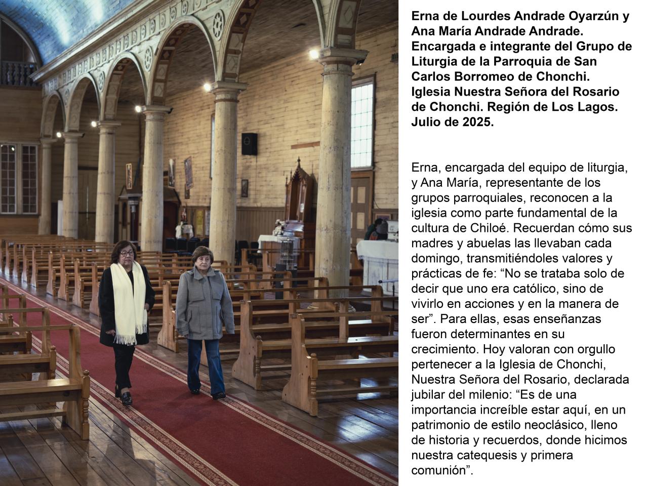 Erna de Lourdes Andrade Oyarzún y Ana María Andrade Andrade