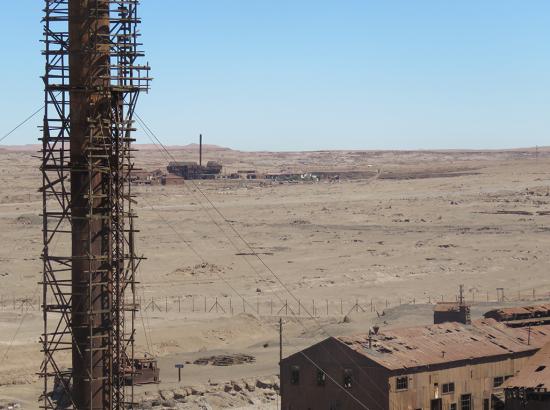 Humberstone y Santa Laura se ubican a 1,5 km de distancia entre sí ©SNPC_Archivo CNSPM