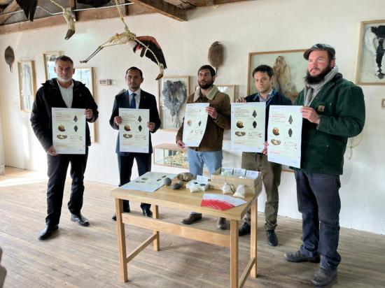 Autoridades de la región de Magallanes en el Museo de Historia de Natural de Río Seco 