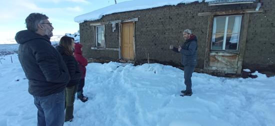 Imagen de visita al puesto Las Flores de Cerro Guido, comunia de Torres el Paine, Región de Magallanes