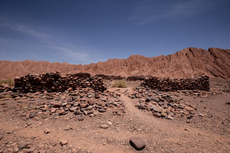 “Plaza o cancha doble en Tambo de Catarpe, ejemplo de configuración espacial típicamente incaica, Ruta de Topa Inca, Subtramo Cupo – Catarpe, Comuna de San Pedro de Atacama, Región de Antofagasta”