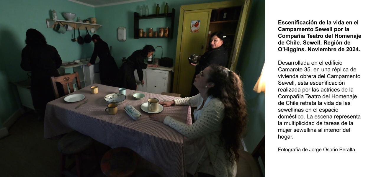Escenificación de la vida en el Campamento Sewell: el rol de la mujer