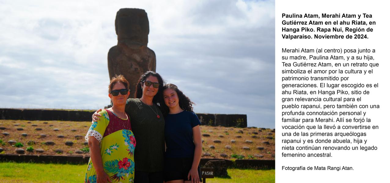 Paulina Atam, Merahi Atam López y Tea Gutiérrez Atam Paulina Atam, Merahi Atam López y Tea Gutiérrez Atam