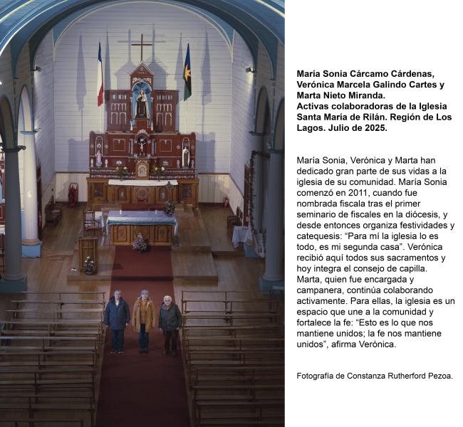 María Sonia Cárcamo Cárdenas, Verónica Marcela Galindo Cartes y Marta Nieto Miranda