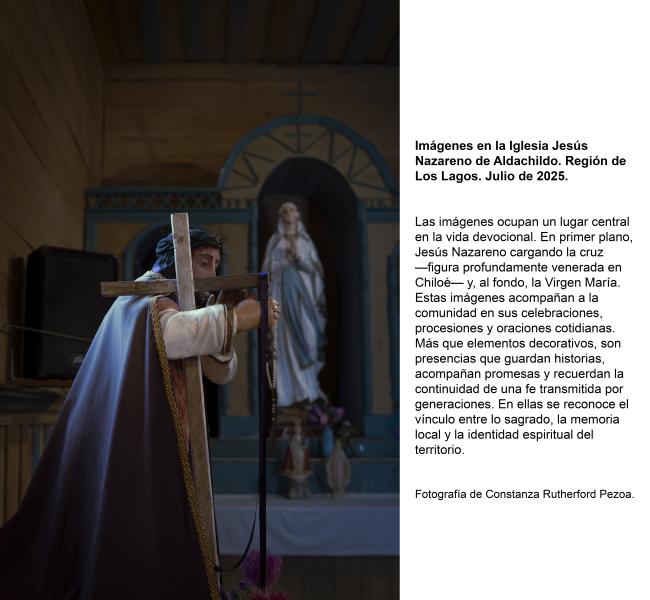 Imágenes en la Iglesia Jesús Nazareno de Aldachildo.