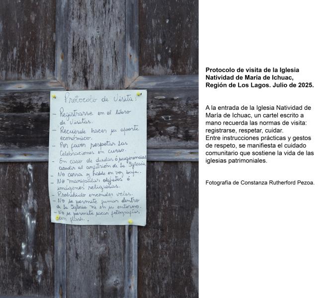 Protocolo de visita de la Iglesia Natividad de María de Ichuac